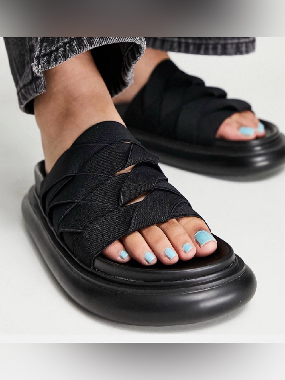 (#155)TOPSHOP Pio Elastic Sandals